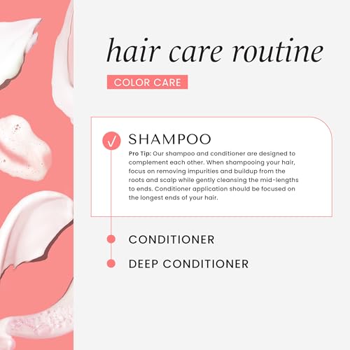 HASK Color Care Shampoo + Conditioner Set for Color-Treated Hair | Sulfate-Free, Paraben-Free, Gluten-Free, Vegan, Cruelty-Free, Color Safe | 12oz each