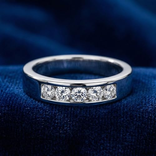 P3 POMPEII3 Pompeii Men's 1/4Ct Channel Set Diamond Wedding Ring 14k Gold Lab Grown - Size 9.5 (E/F,VS1-VS2)