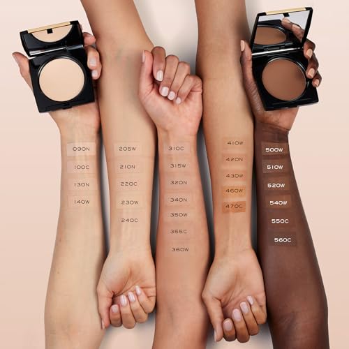 Lancôme Dual Finish Powder Foundation - Natural Finish, Sheer-to-Full Coverage, Longwear Powder Foundation, Controls Shine - 205 Neutrale II Warm