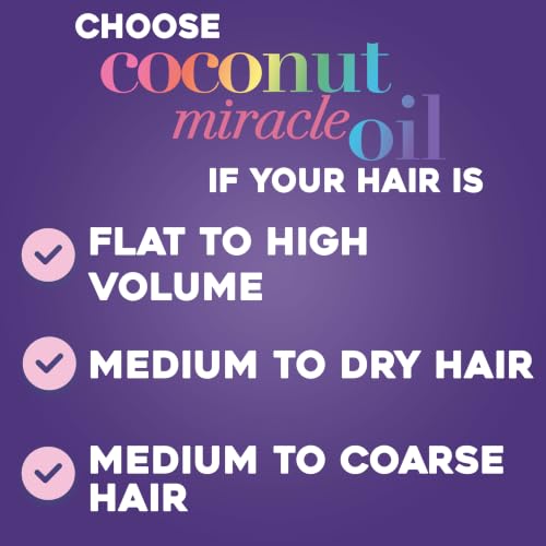 OGX Extra Strength Damage Remedy + Coconut Miracle Oil Conditioner for Dry, Damaged Hair, Hydrating Conditioner Repairs, Softens, & Helps Control Frizz, Formulated without Parabens, 25.4 fl. oz