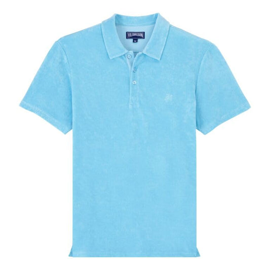 Vilebrequin Men Terry Polo Solid, L, Santorini