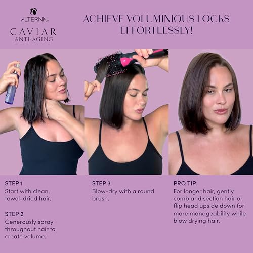 Alterna Haircare CAVIAR Anti-Aging Multiplying Volume Styling Mist, 5 Fl Oz | For Fine, Thin Hair | Light Hold | Create Instant Volume and Thickness | Sulfate Free