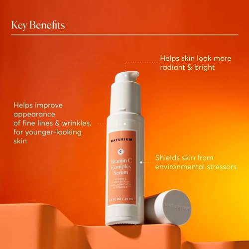 Naturium Vitamin C Complex Serum, Hyaluronic Acid & Vitamin E, 1 fl oz