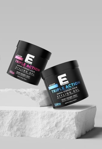 E Elegance Venus Fragrance Triple Action Hair Gel for Men And Women - Super Strong Hold, Extreme Volume, And Long Lasting Shine - Flake Free And Refreshing Fragrance - All Hair Types, 8.45 oz