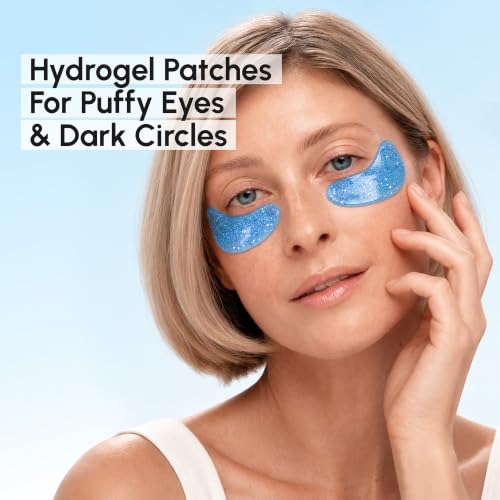 MAREE Eye Gels - Cooling Pads Under Eye Patches for Puffy Eyes and Dark Circles with Collagen & Hyaluronic Acid - Anti Wrinkles Under Eye Masks Skincare Treatment for Puffiness - Parches Para Ojeras