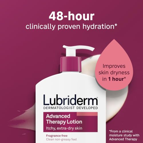 Lubriderm Advanced Therapy Hand & Body Lotion, Fragrance Free, 32 fl. oz