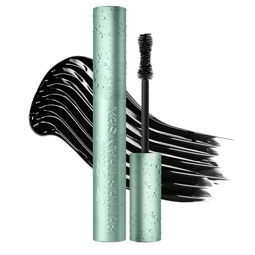 Too Faced Better Than Sex Waterproof Mascara | Volumizing and Lengthening Waterproof Mascara + Hourglass Brush | Formula for Dramatic Lashes | Cruelty-Free Eye Makeup, Black, 0.27 Fl Oz