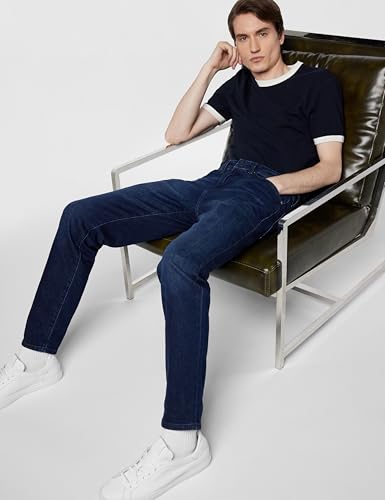 BOSS Maine Regular Fit Stretch Denim Jeans Indigo Blue