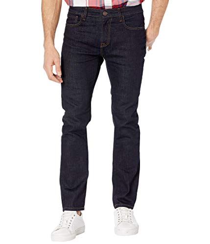 Tommy Hilfiger Mens Slim Fit Stretch Jeans, Dark Rinse, 32W x 30L US