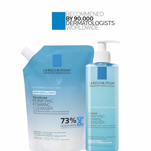La Roche-Posay Toleriane Purifying Foaming Facial Cleanser, 13.52oz