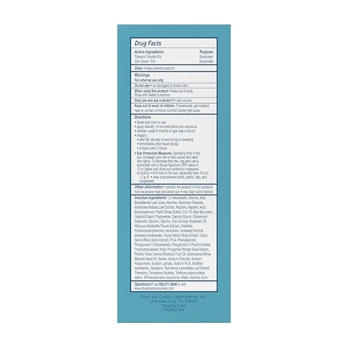 Blue Lizard Sheer Face Mineral SPF 50 Sunscreen Lotion, 100% Mineral Formula, Blue Light Protection, Lightweight, Rubs In Smooth, Nourishes and Hydrates, Paraben-Free, Fragrance-Free, 1.7 fl oz