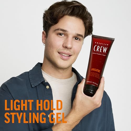 American Crew Men's Hair Gel, Light Hold with Low Shine, 8.4 Fl Oz