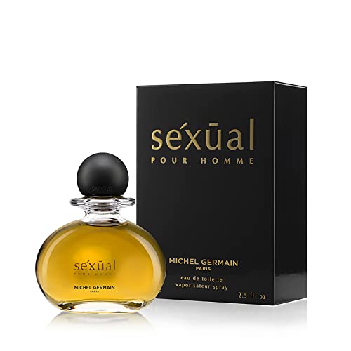 Michel Germain Sexual Pour Homme Eau de Toilette Spray, Top Notes of Indian Basil, Bergamot, Italian Clementine, French Melon, Natural Oils, 2.5 Fl Oz