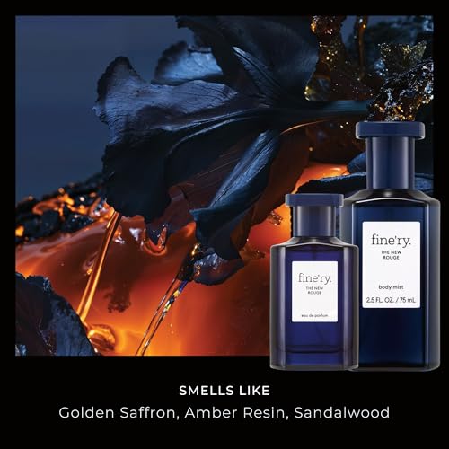 Fine'ry Amber Saffron Eau de Parfum - The New Rouge Long-Lasting Perfume for Women & Men - Golden Saffron, Amber Resin & Sandalwood - Warm, Luxurious, Full Size Hair & Body Fragrance Gift (60mL)