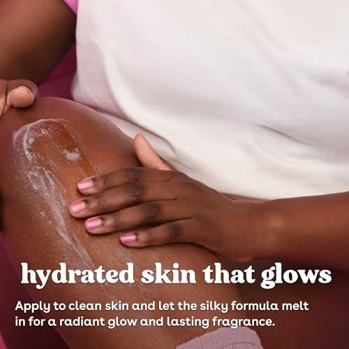 eos Shea Better Body Lotion Jasmine Peach, 24-Hour Moisture Skin Care, Lightweight & Non-Greasy, Natural Shea, Vegan, 16 fl oz