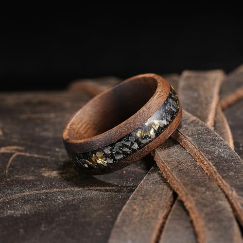 King Will Men Wood Wedding Band 8mm Size 13