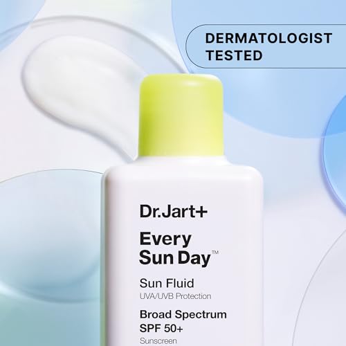 Dr.Jart+ Every Sun Day Sun Fluid Korean Sunscreen SPF 50+ for Face | Korean Skin Care, 3.38 Fl Oz