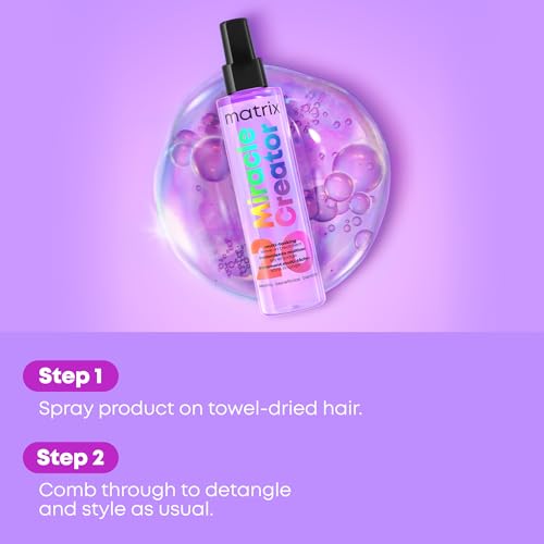 MATRIX Miracle Creator Leave-In Spray – For Damaged Hair, 3.4 Fl Oz