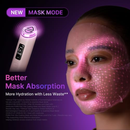 medicube Booster Pro X2™ - 7 in 1 Glow Beauty Device, 2X Glow Care, Pink