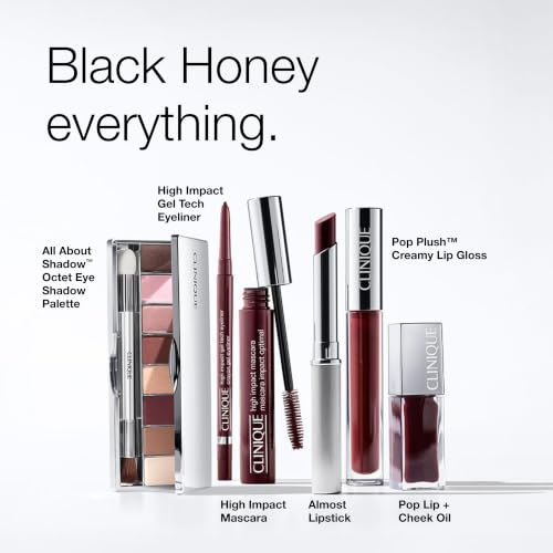 Clinique All About Shadow Eyeshadow Palette Makeup, 8 Silky + Buildable Shades | Safe For Sensitive Eyes, Best of Black Honey, 0.41 Ounce