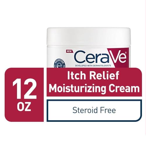 CeraVe Moisturizing Cream for Itch Relief, Anti Itch Cream, 12oz
