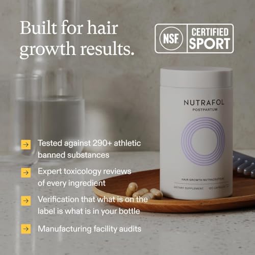 Nutrafol Postpartum Hair Growth Supplements, 1-Month Bottle