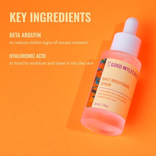 Good Molecules Daily Brightening Serum with Beta Arbutin, 1 fl oz
