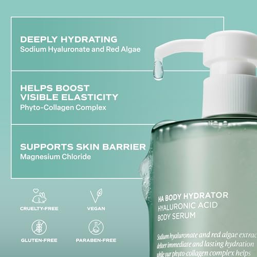 Saltair Hyaluronic Acid Body Serum | Fragrance-Free HA Hydrator | 13 oz