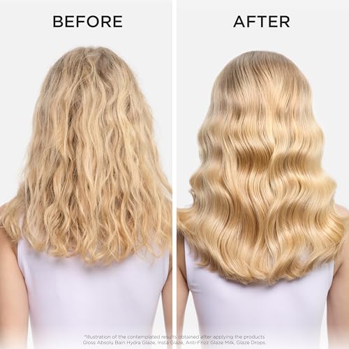 Kerastase Gloss Absolu High-Shine Anti-Frizz Conditioner - Deeply Hydrates & Detangles, Instantly Softens, For Glossy & Bouncy Hair, 8.45 Fl Oz