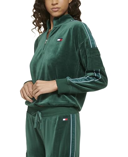Tommy Hilfiger Women's Performance Velour,Botanical,S