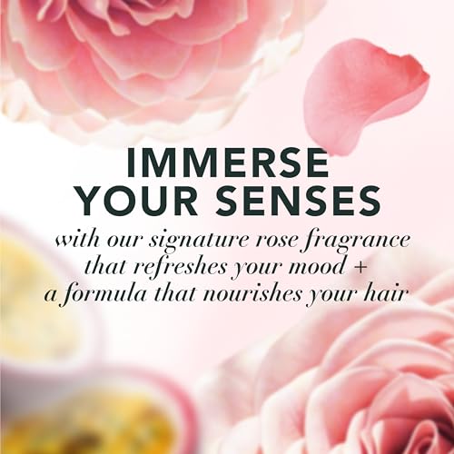 Herbal Essences Conditioner, Rose Hips + Passionfruit - Smooth Collection, Shiny Hair with Vitamin E & Jojoba, Safe for Color Treated Hair, Floral Scent, Cruelty-Free, Dermatologist-Tested, 29.2 Fl Oz