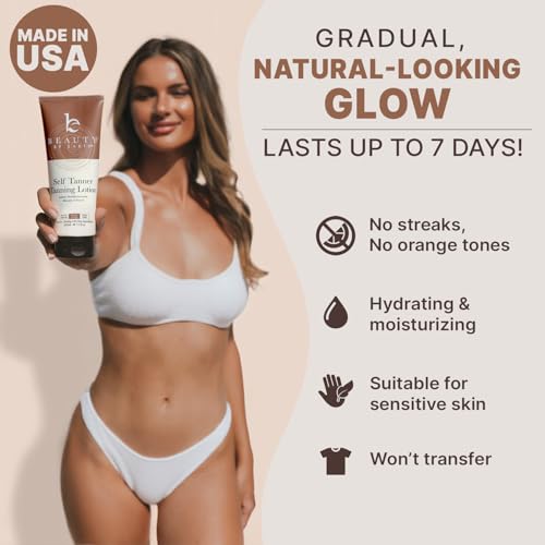 Beauty by Earth Self Tanner - USA Made with Natural & Organic Ingredients