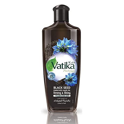 Vatika Black Seed Oil for Hair - Strong & Shiny Ayurvedic Hair Oil, 300ml