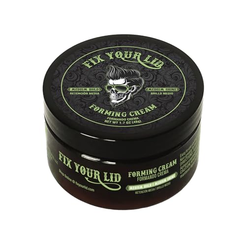 Fix Your Lid Forming Cream for Men, Medium Hold Medium Shine, 3.75 oz