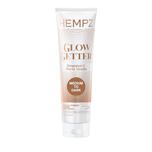Hempz Glow Getter Gradual Self-Tanning Lotion, Medium to Dark, 7.5 oz