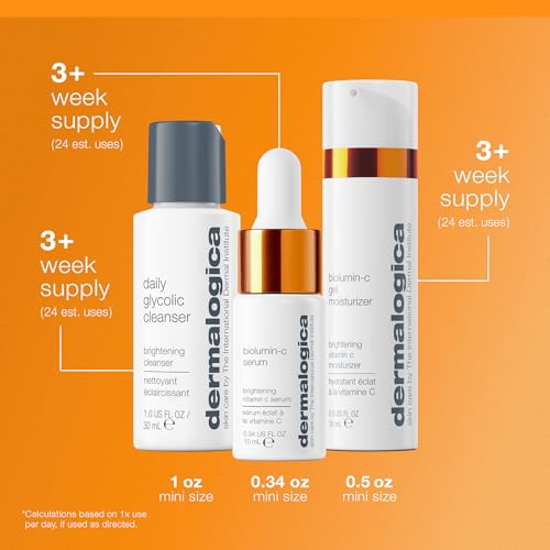 Dermalogica Daily Brightness Boosters, Vitamin C Brightening Skincare Kit