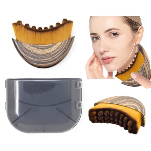 1/2 PCS Lymphatic Contour Face Brush for Sculpting – Anti-Puffiness, Detox & Lift, Improves Skin Glow & Absorption(1 Pcs Contour Face Brush)