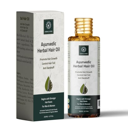 Multipurpose Hair Oil with 21 Herbs - Combats Dandruff and Hair Fall for Men and Women (200ml)
