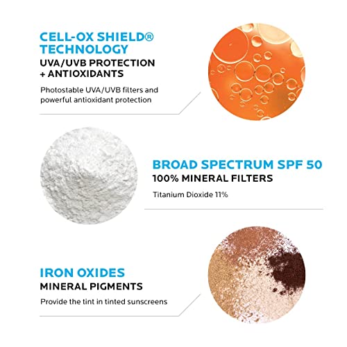 La Roche-Posay Ultra-Light, Tinted Mineral Sunscreen for Face SPF 50, Light