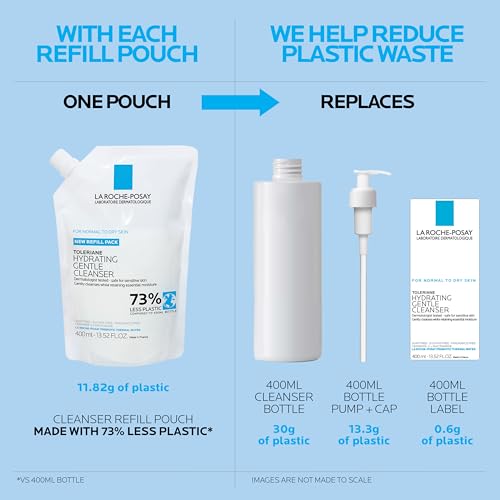 La Roche-Posay Toleriane Gentle Hydrating Face Cleanser, 13.52 fl oz