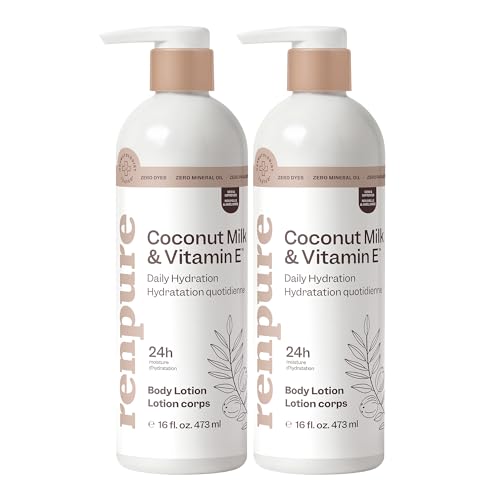 RENPURE Coconut Milk&Vitamin E Hydrating Body Lotion All Skin Types 2x16oz