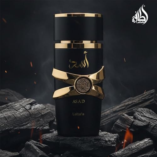Lattafa Perfumes Asad for Unisex Eau de Parfum Spray, 3.4 Ounce