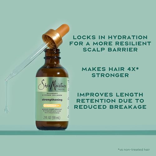 Shea Moisture Strengthening Scalp & Hair Oil Rosemary & Collagen 2oz