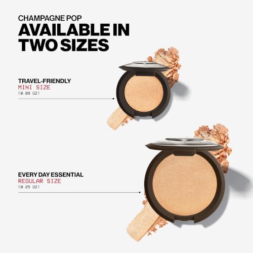 Smashbox X BECCA Shimmering Skin Perfector Pressed Highlighter | Luminous Glow + Buildable, 0.25 Ounce, Champagne Pop