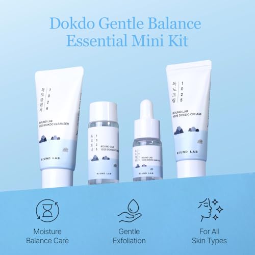 ROUND LAB 1025 Dokdo Hydrating Mini Kit 4-Step Skincare Set