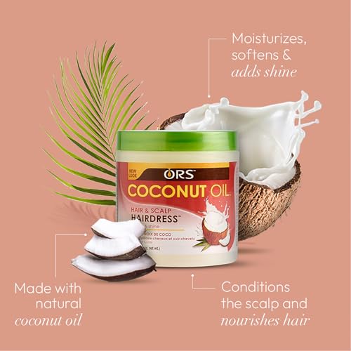 ORS Coconut Oil Hairdress for Hair and Scalp 5.5 oz (Pack of 1)