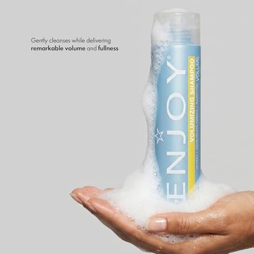 Enjoy Volumizing Shampoo, Weightless Cleanser for Fine and Limp Hair, Adds Remarkable Volume Fullness and Body, pH 5.0–6.0, 10.1 Fl Oz