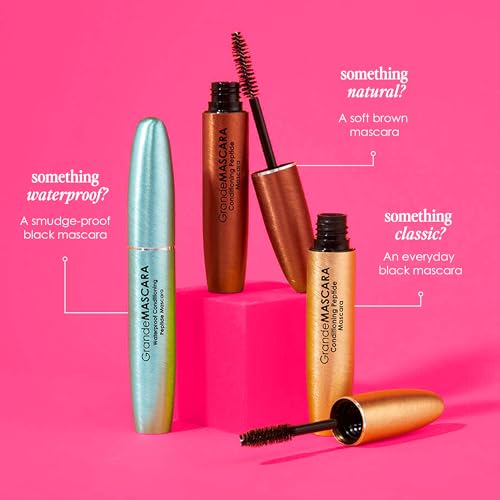 Grande Cosmetics GrandeMASCARA Waterproof Peptide Mascara, Black, 0.2 oz
