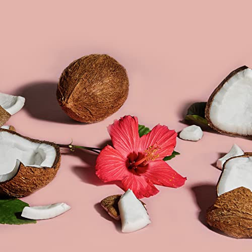 Shea Moisture Coconut & Hibiscus Massage Oil and Body Oil for Dry Skin, Bath Oil with Coconut Oil and Vitamin E Oil for Skin, 8 oz