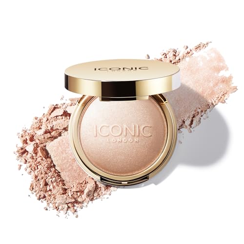 ICONIC LONDON Lit and Luminous Baked Highlighter | Pressed Powder, 0.56 oz